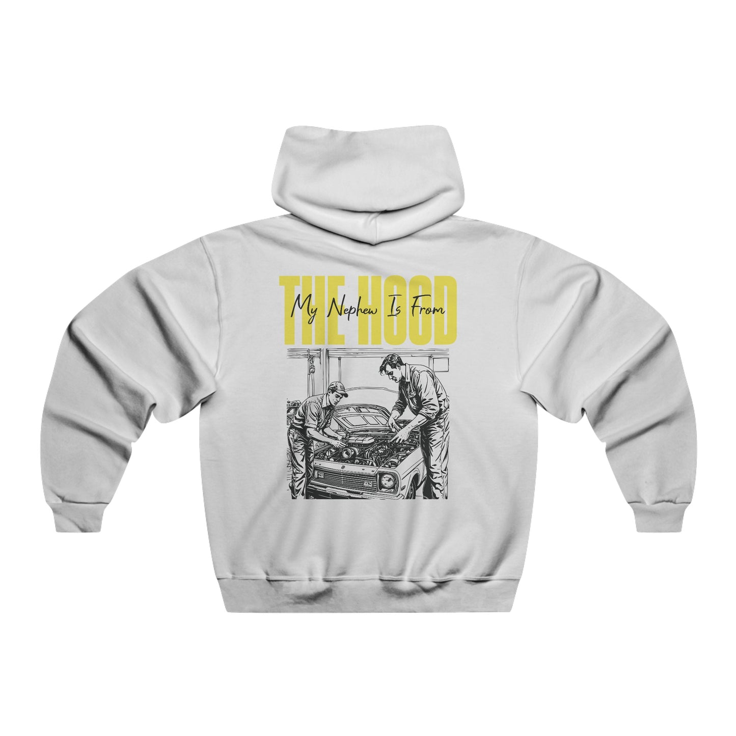 Personalized Family Mechanic Hoodie – "My Nephew Is From The Hood" Custom Gift