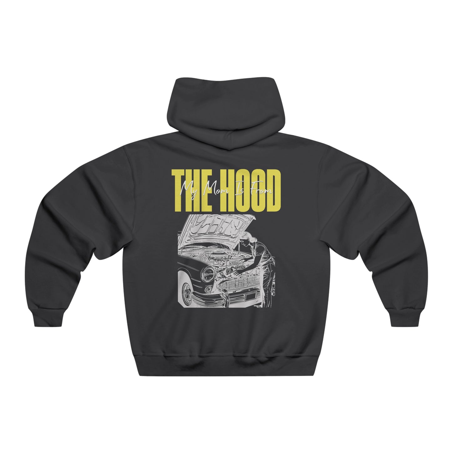 Personalized Family Mechanic Hoodie – "My Mom Is From The Hood" Custom Gift