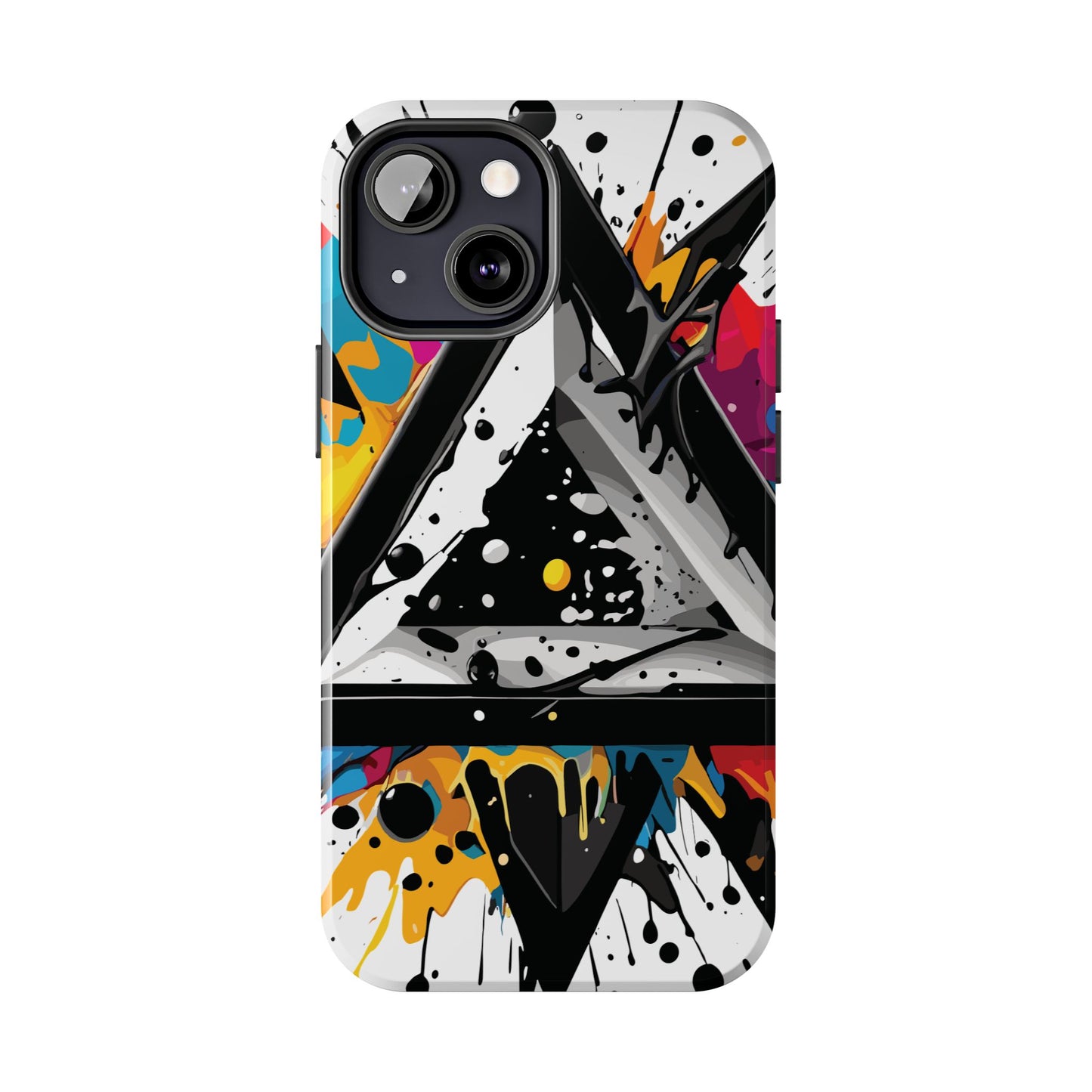 Abstract Triangles Phone Case – Bold, Impact-Resistant Protection