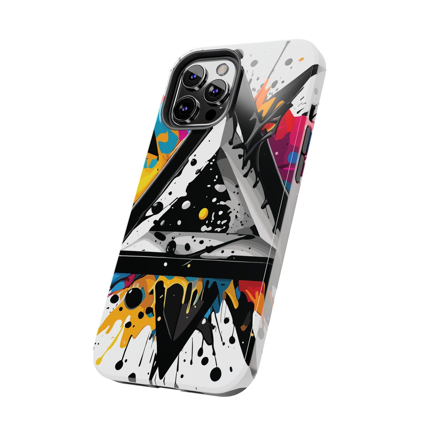 Abstract Triangles Phone Case – Bold, Impact-Resistant Protection