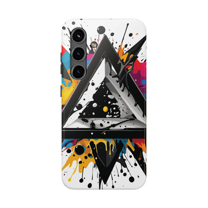 Abstract Triangles Phone Case – Bold, Impact-Resistant Protection