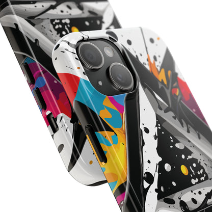 Abstract Triangles Phone Case – Bold, Impact-Resistant Protection