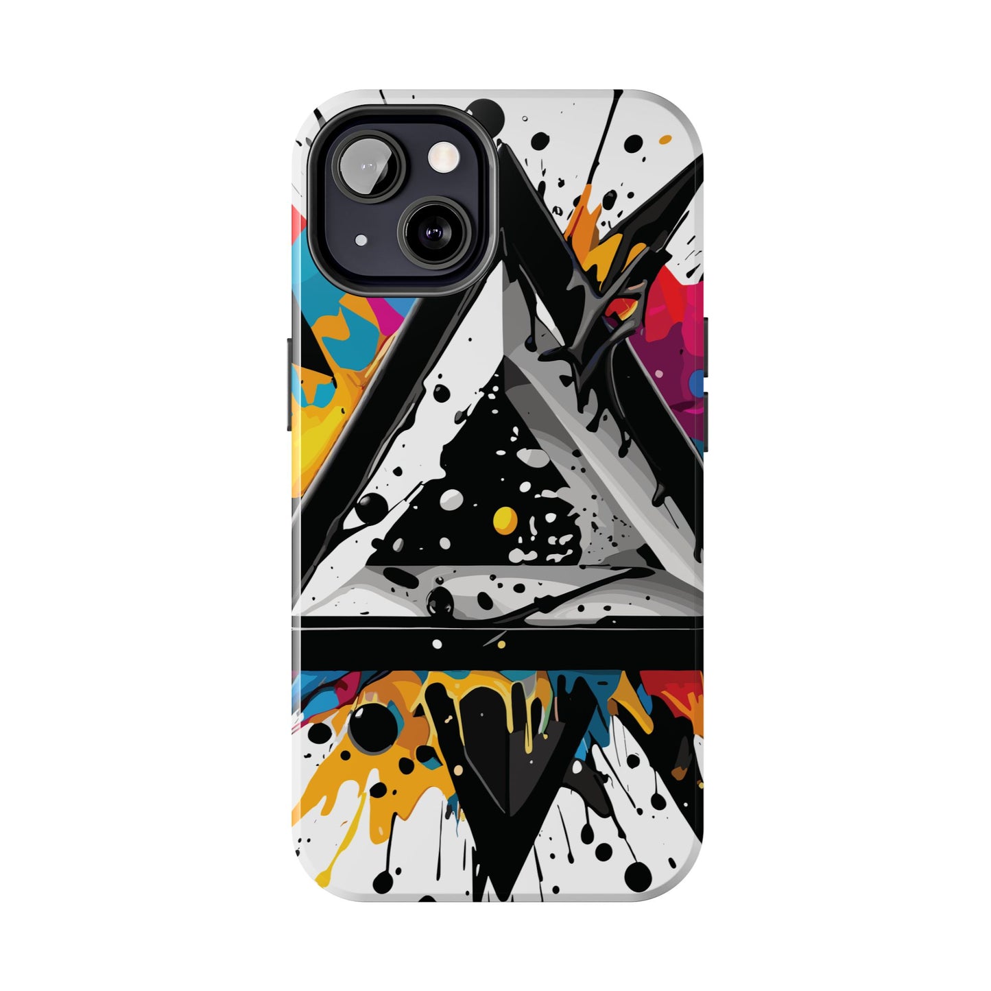 Abstract Triangles Phone Case – Bold, Impact-Resistant Protection