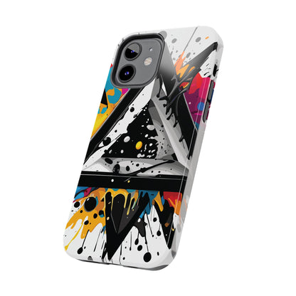 Abstract Triangles Phone Case – Bold, Impact-Resistant Protection