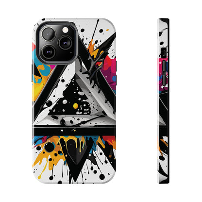 Abstract Triangles Phone Case – Bold, Impact-Resistant Protection