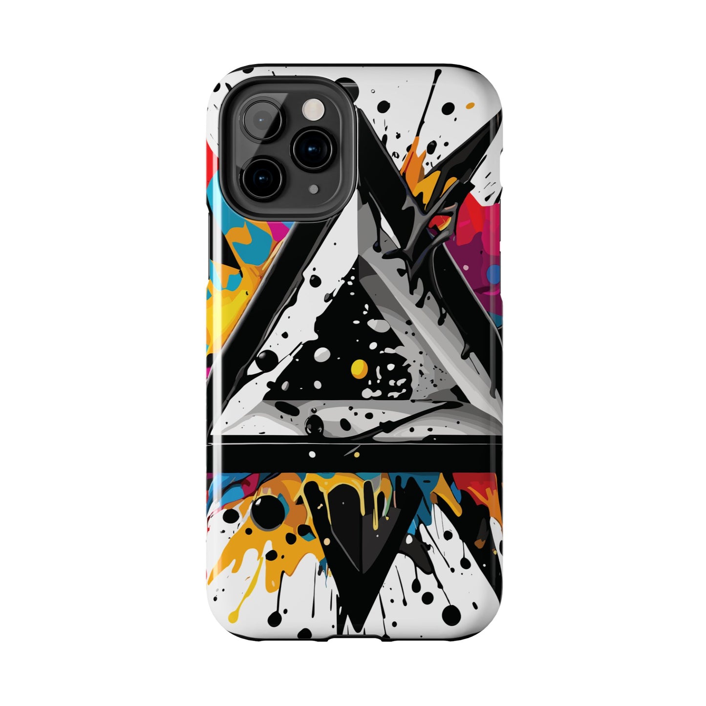 Abstract Triangles Phone Case – Bold, Impact-Resistant Protection