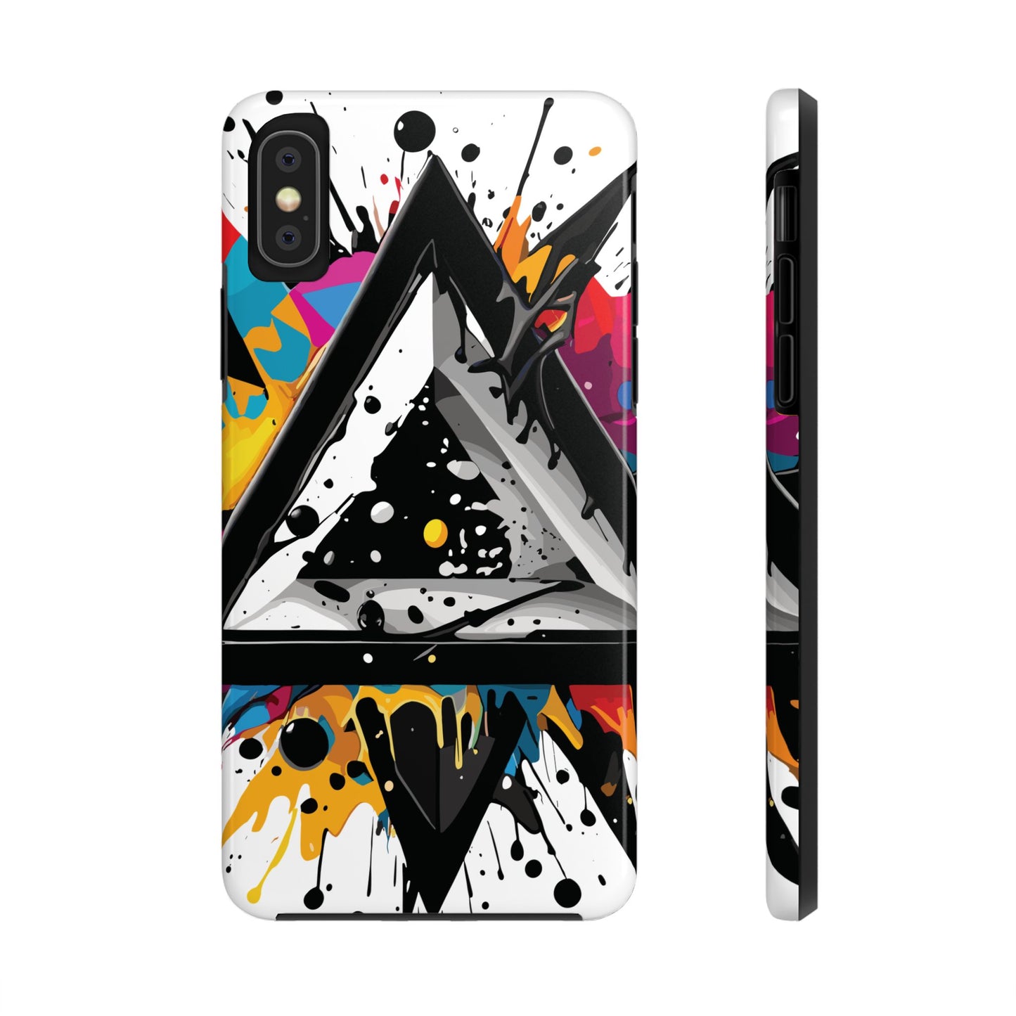 Abstract Triangles Phone Case – Bold, Impact-Resistant Protection