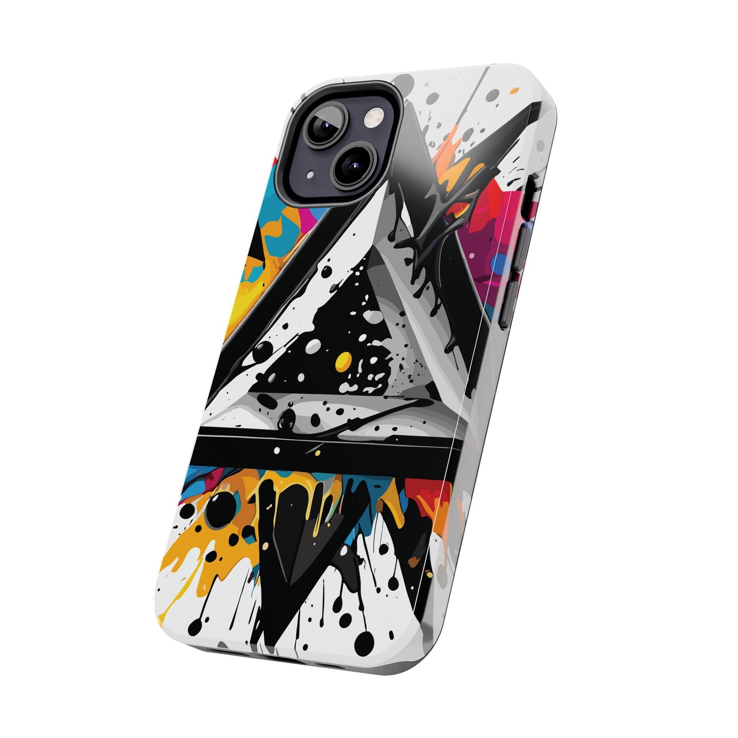 Abstract Triangles Phone Case – Bold, Impact-Resistant Protection