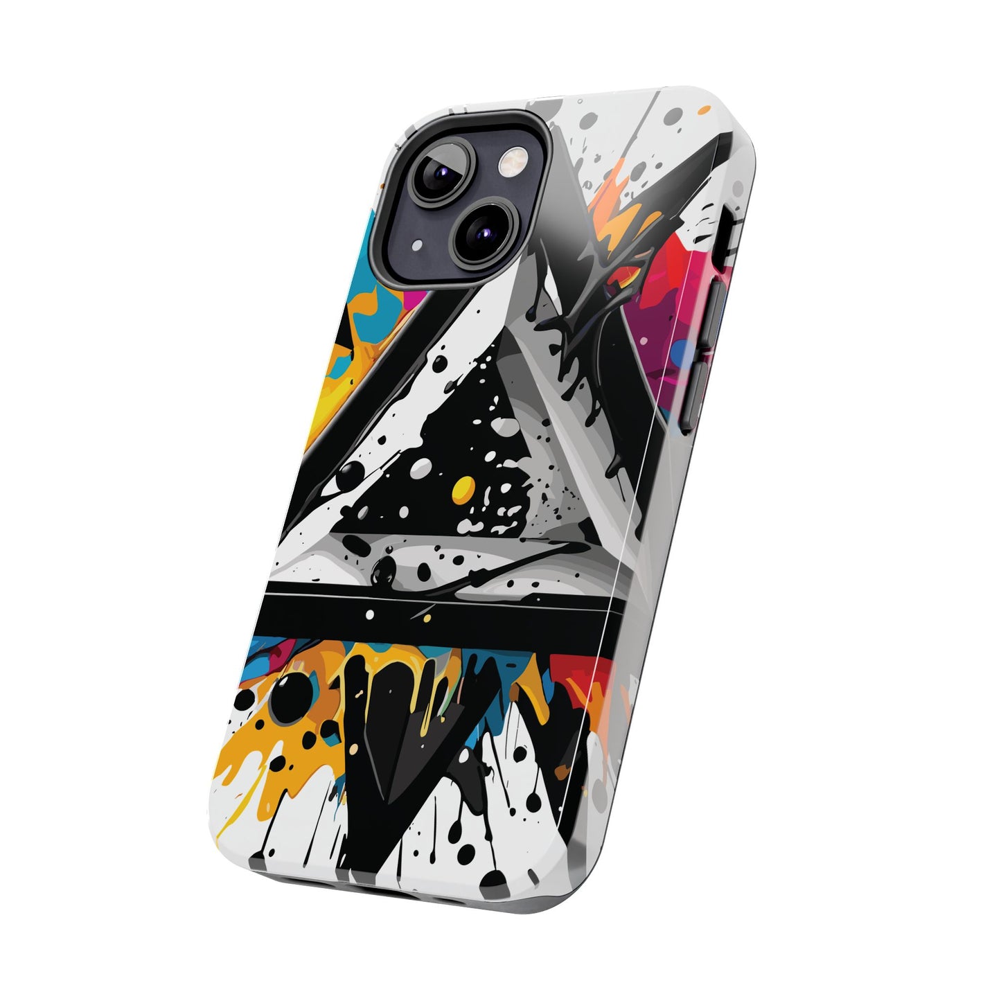 Abstract Triangles Phone Case – Bold, Impact-Resistant Protection