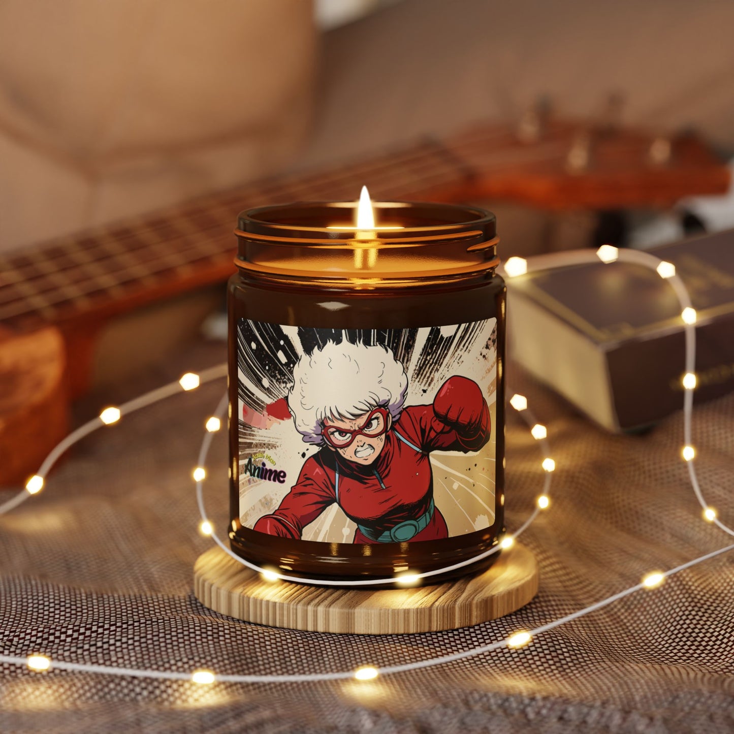 Annie Mae Anime Scented Soy Candle (Amber Jar) – Serenity in Every Flame