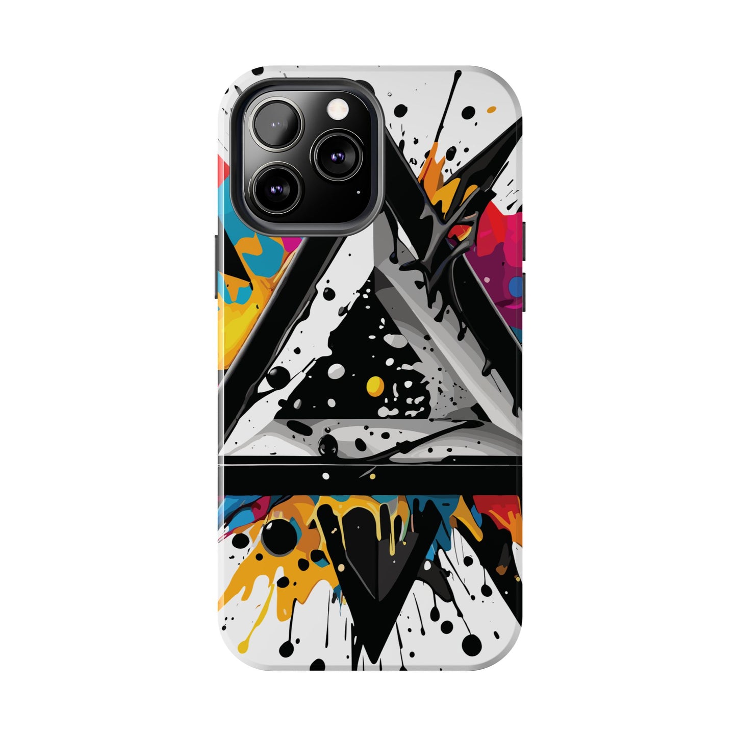 Abstract Triangles Phone Case – Bold, Impact-Resistant Protection
