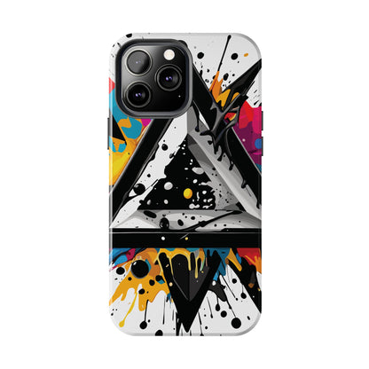Abstract Triangles Phone Case – Bold, Impact-Resistant Protection