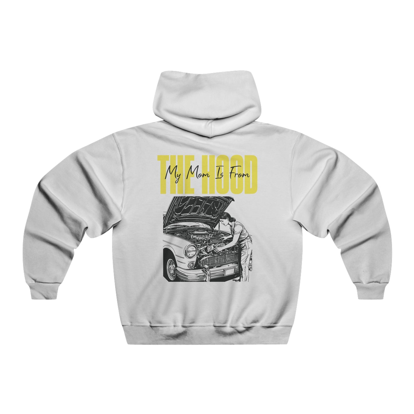 Personalized Family Mechanic Hoodie – "My Mom Is From The Hood" Custom Gift