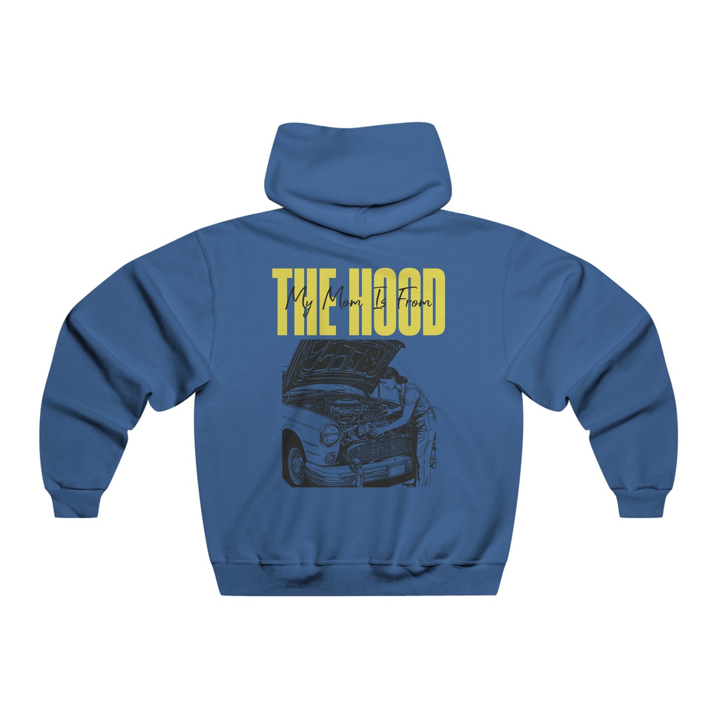 Personalized Family Mechanic Hoodie – "My Mom Is From The Hood" Custom Gift