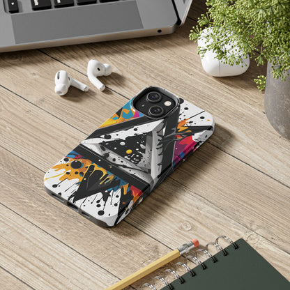 Abstract Triangles Phone Case – Bold, Impact-Resistant Protection