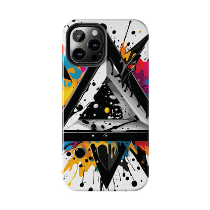 Abstract Triangles Phone Case – Bold, Impact-Resistant Protection