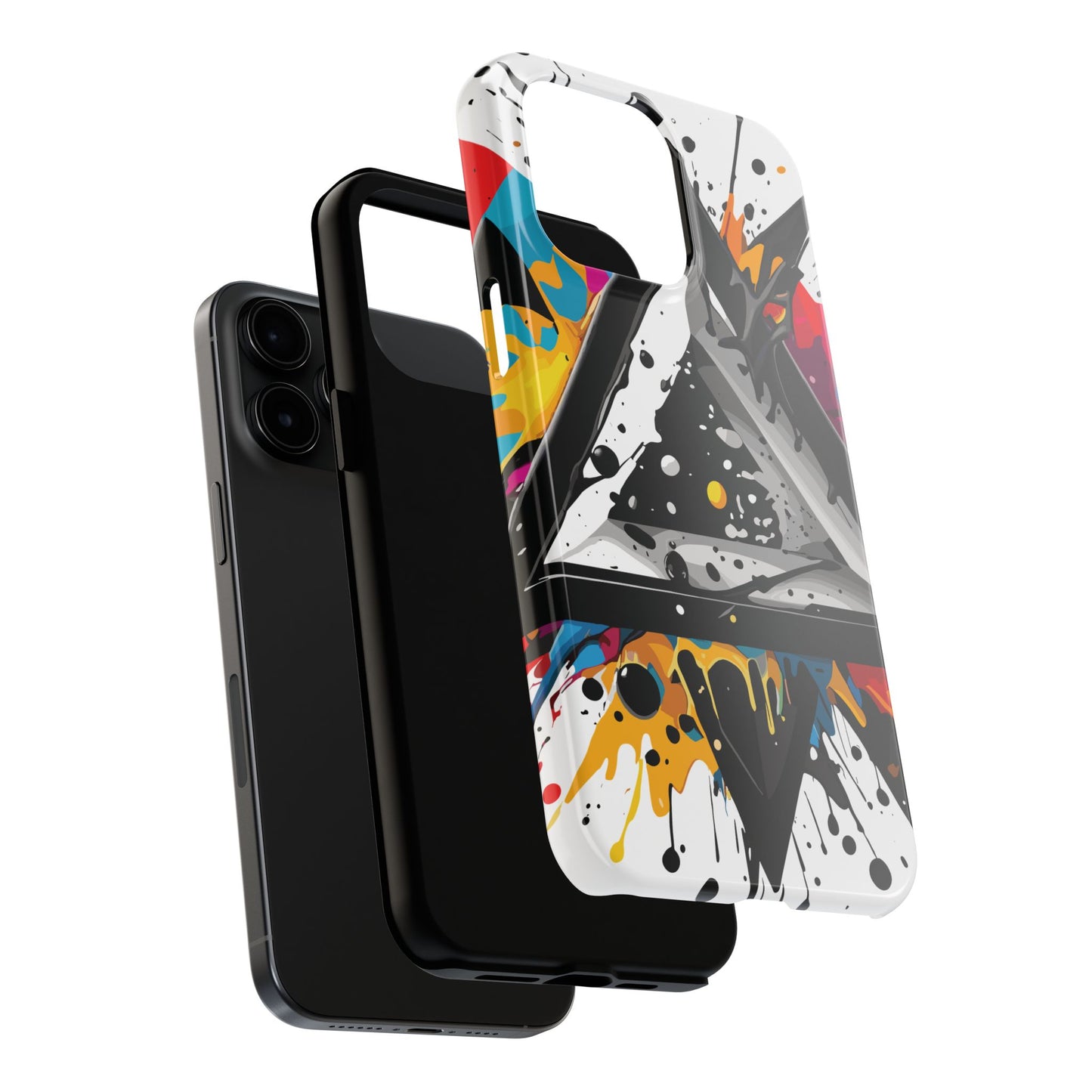 Abstract Triangles Phone Case – Bold, Impact-Resistant Protection