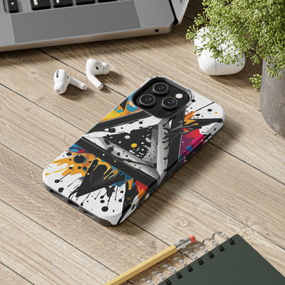 Abstract Triangles Phone Case – Bold, Impact-Resistant Protection