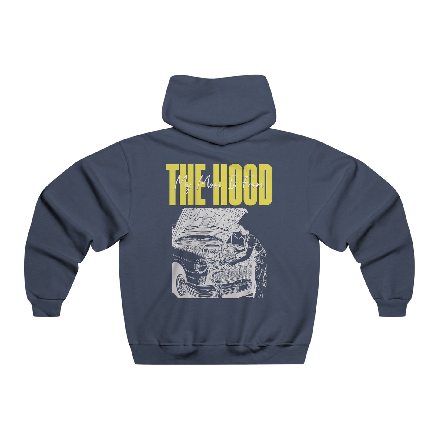 Personalized Family Mechanic Hoodie – "My Mom Is From The Hood" Custom Gift