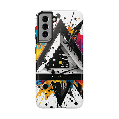 Abstract Triangles Phone Case – Bold, Impact-Resistant Protection