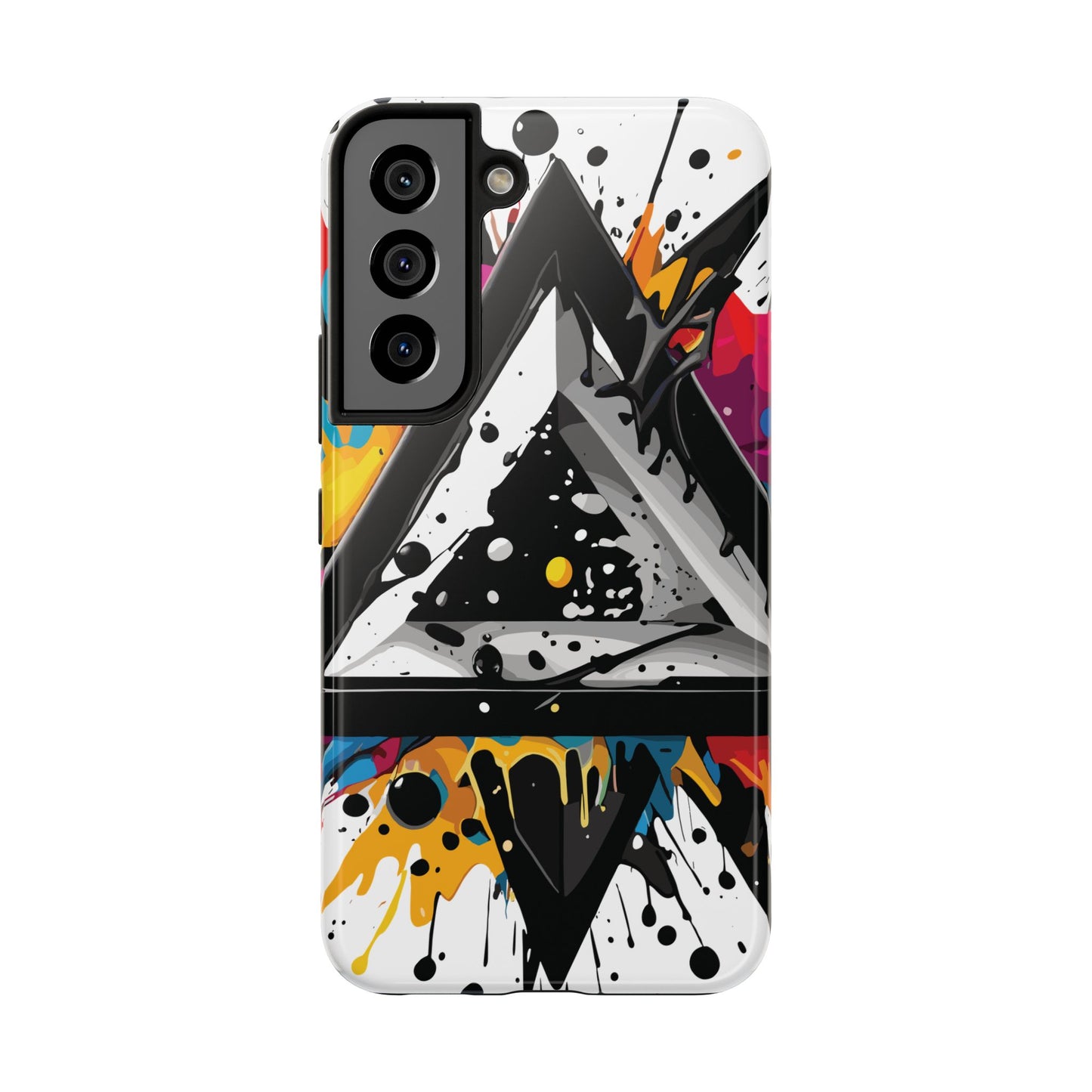Abstract Triangles Phone Case – Bold, Impact-Resistant Protection