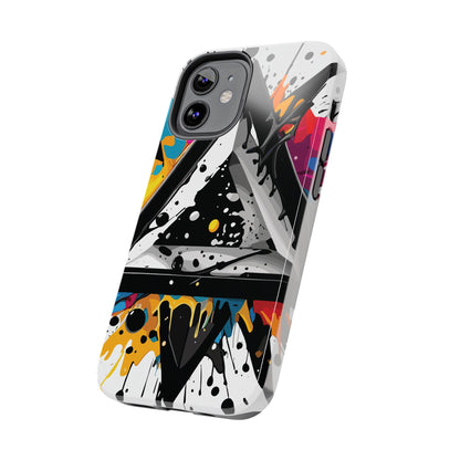 Abstract Triangles Phone Case – Bold, Impact-Resistant Protection