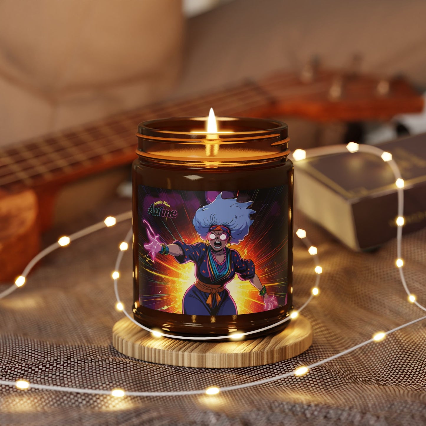 Annie Mae Anime Scented Soy Candle (Amber Jar) – Serenity in Every Flame