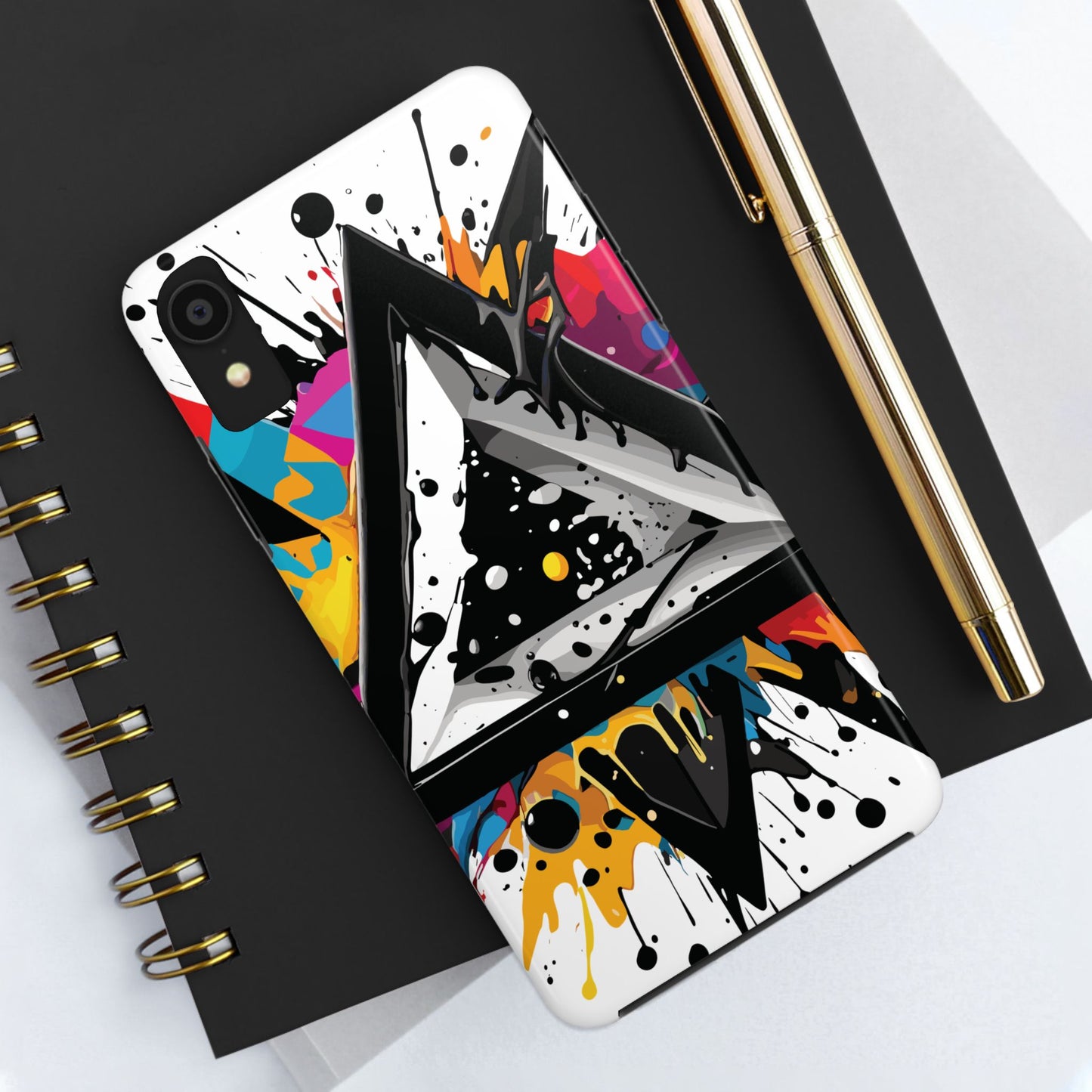 Abstract Triangles Phone Case – Bold, Impact-Resistant Protection
