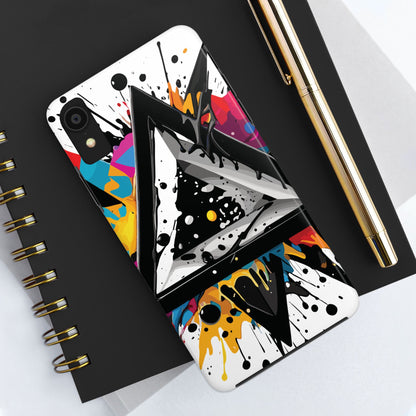 Abstract Triangles Phone Case – Bold, Impact-Resistant Protection