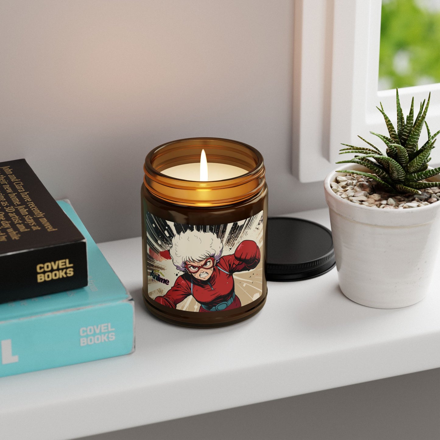 Annie Mae Anime Scented Soy Candle (Amber Jar) – Serenity in Every Flame