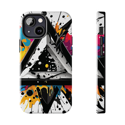 Abstract Triangles Phone Case – Bold, Impact-Resistant Protection