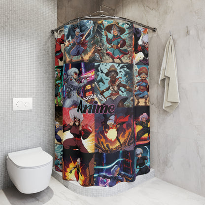 Annie Mae Anime Shower Curtain – Superhero Granny Style