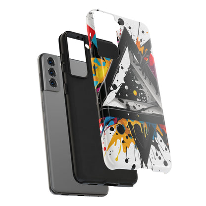 Abstract Triangles Phone Case – Bold, Impact-Resistant Protection
