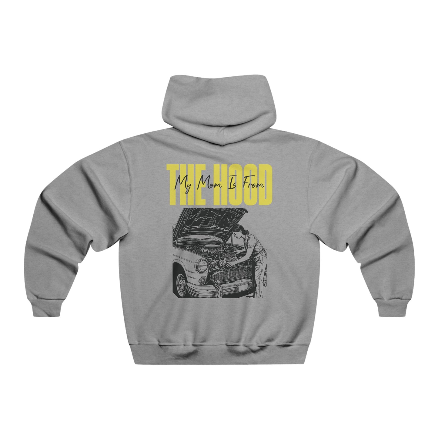 Personalized Family Mechanic Hoodie – "My Mom Is From The Hood" Custom Gift