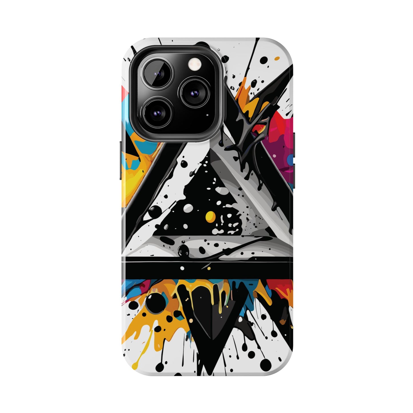 Abstract Triangles Phone Case – Bold, Impact-Resistant Protection