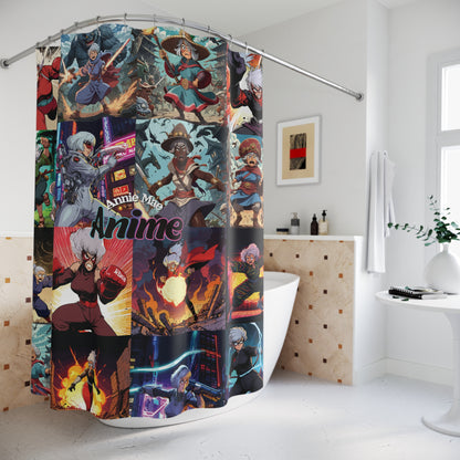 Annie Mae Anime Shower Curtain – Superhero Granny Style