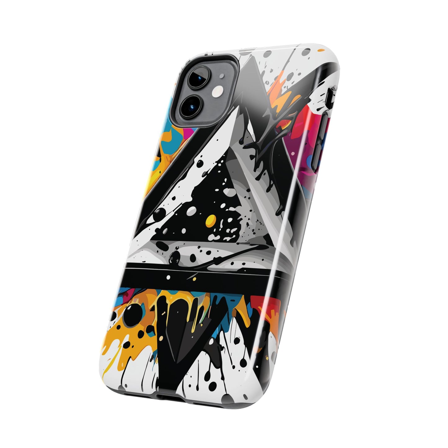 Abstract Triangles Phone Case – Bold, Impact-Resistant Protection