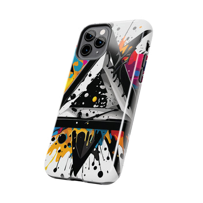 Abstract Triangles Phone Case – Bold, Impact-Resistant Protection