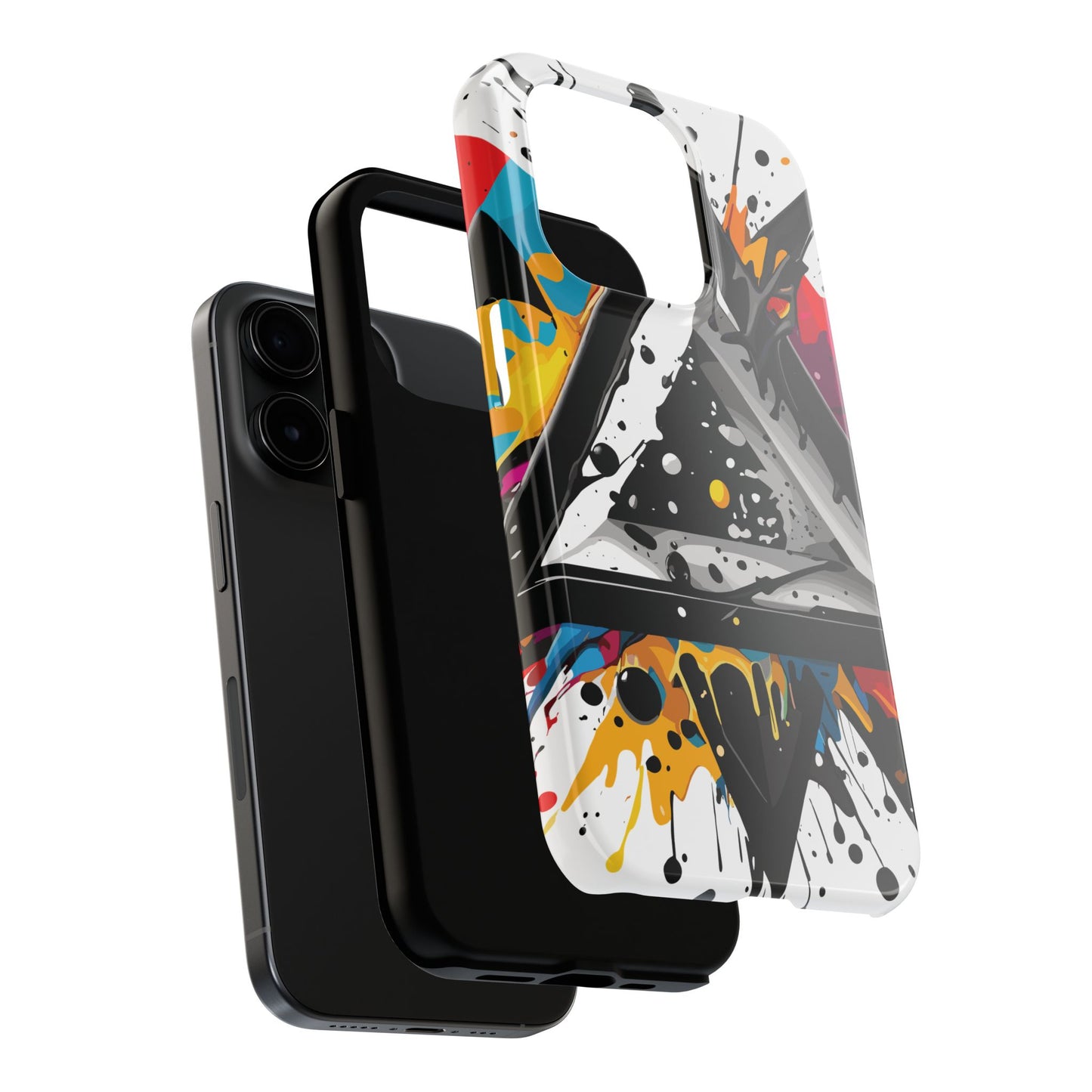 Abstract Triangles Phone Case – Bold, Impact-Resistant Protection