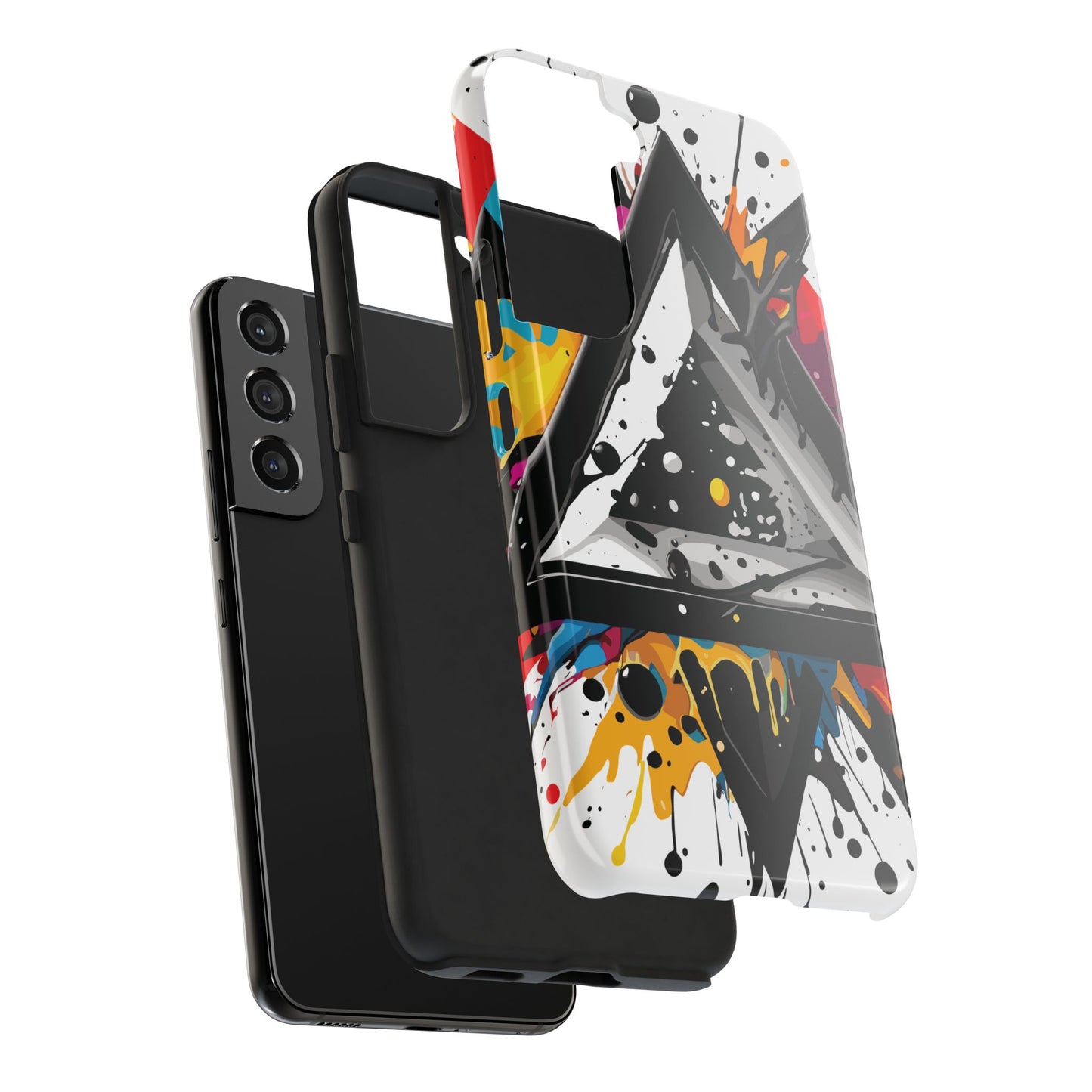 Abstract Triangles Phone Case – Bold, Impact-Resistant Protection