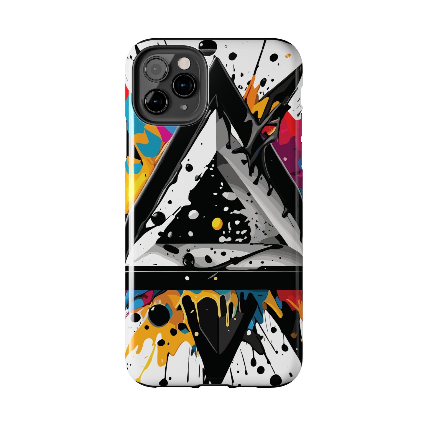 Abstract Triangles Phone Case – Bold, Impact-Resistant Protection