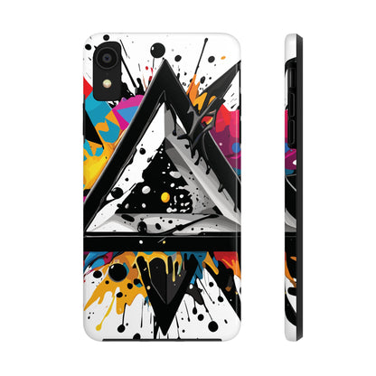Abstract Triangles Phone Case – Bold, Impact-Resistant Protection