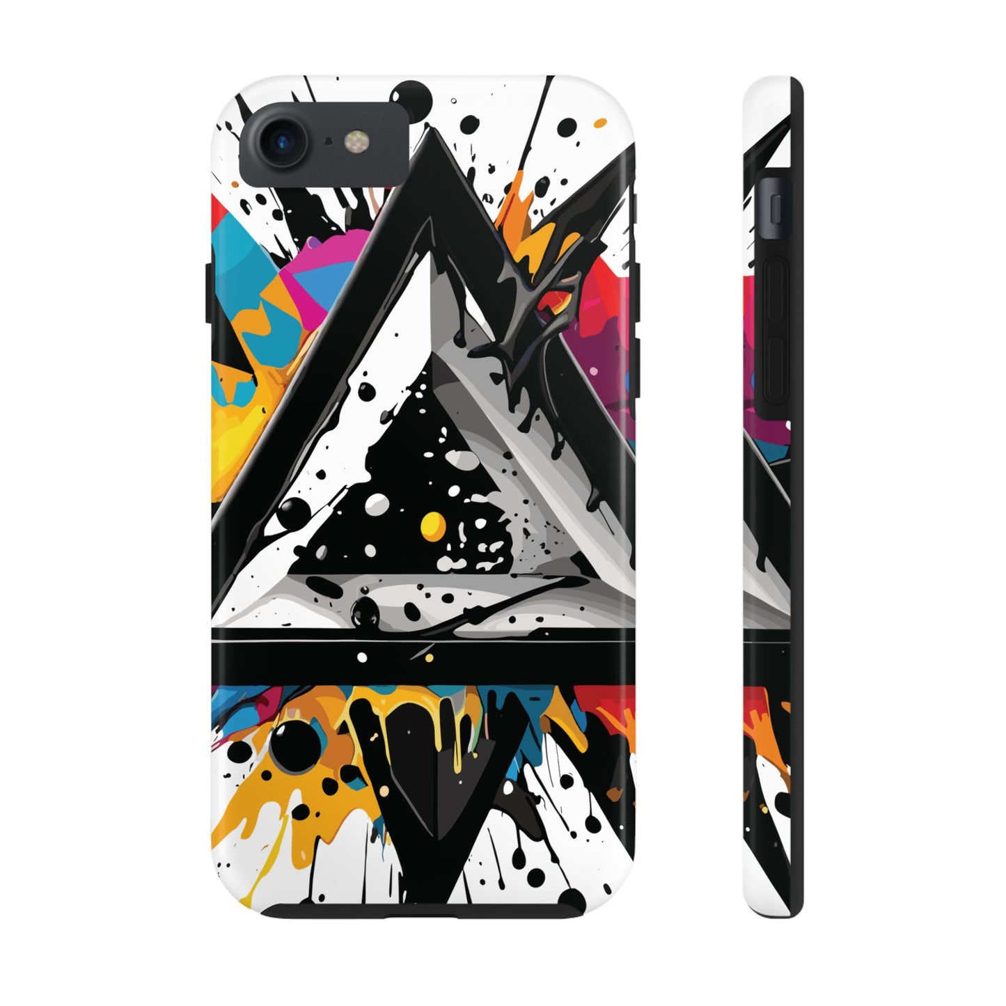 Abstract Triangles Phone Case – Bold, Impact-Resistant Protection