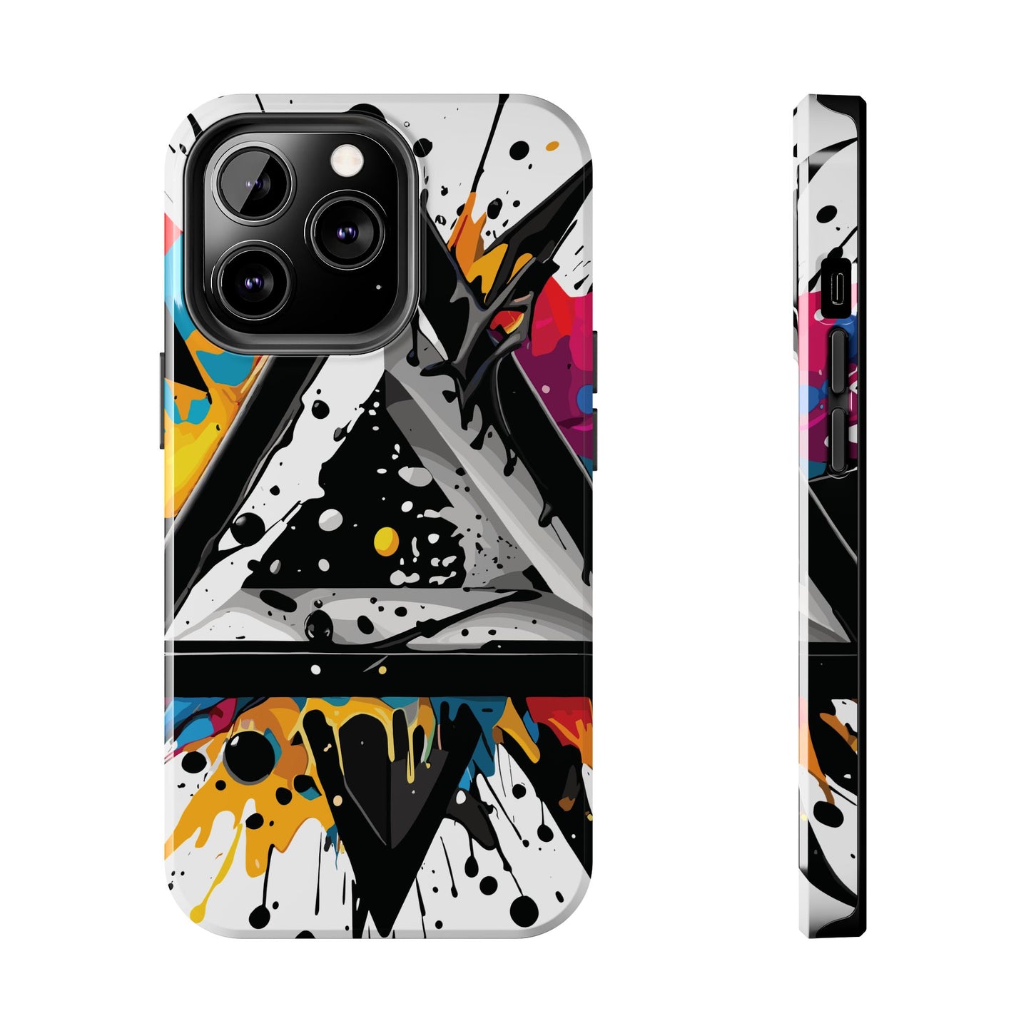 Abstract Triangles Phone Case – Bold, Impact-Resistant Protection