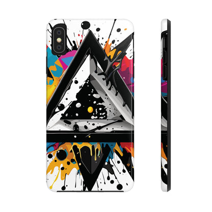 Abstract Triangles Phone Case – Bold, Impact-Resistant Protection