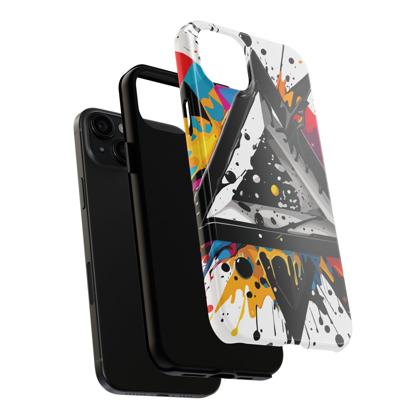 Abstract Triangles Phone Case – Bold, Impact-Resistant Protection