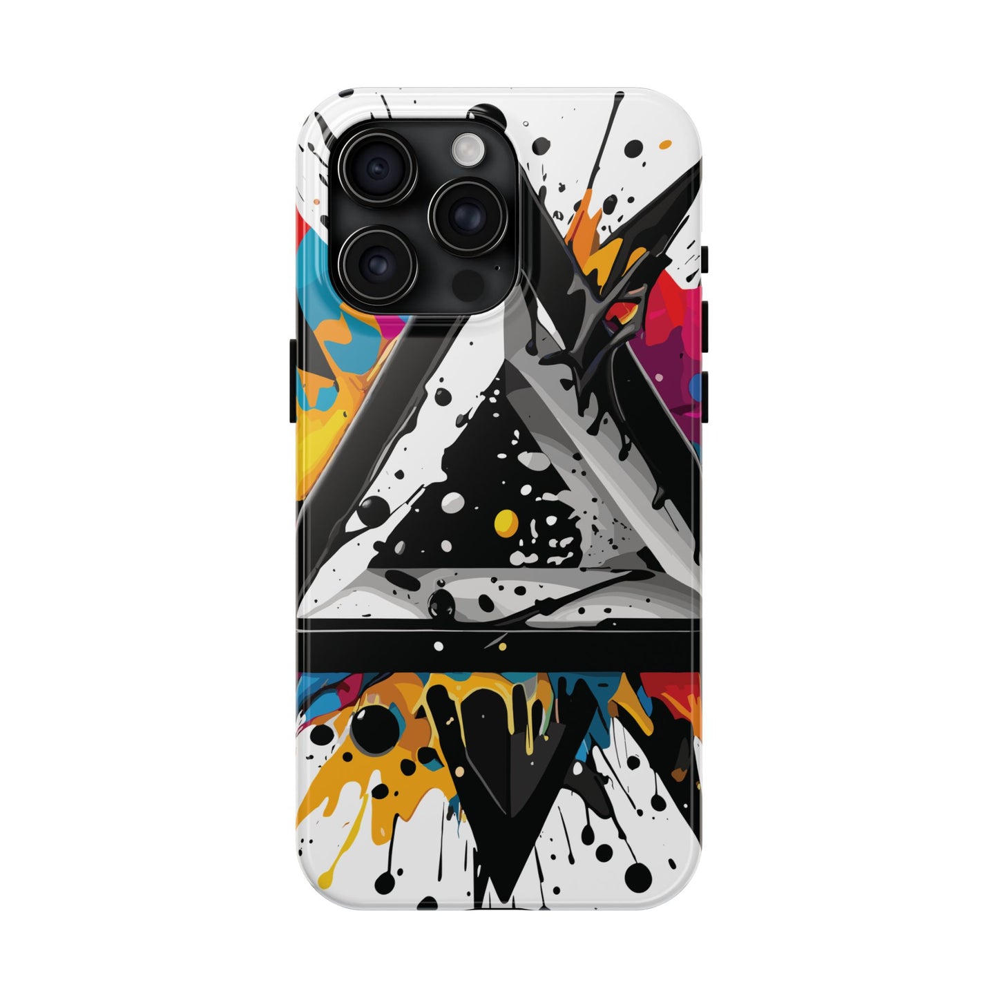 Abstract Triangles Phone Case – Bold, Impact-Resistant Protection