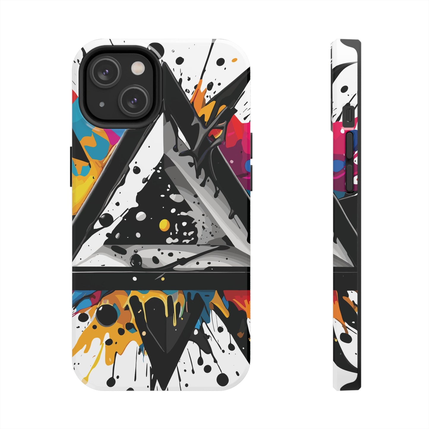 Abstract Triangles Phone Case – Bold, Impact-Resistant Protection
