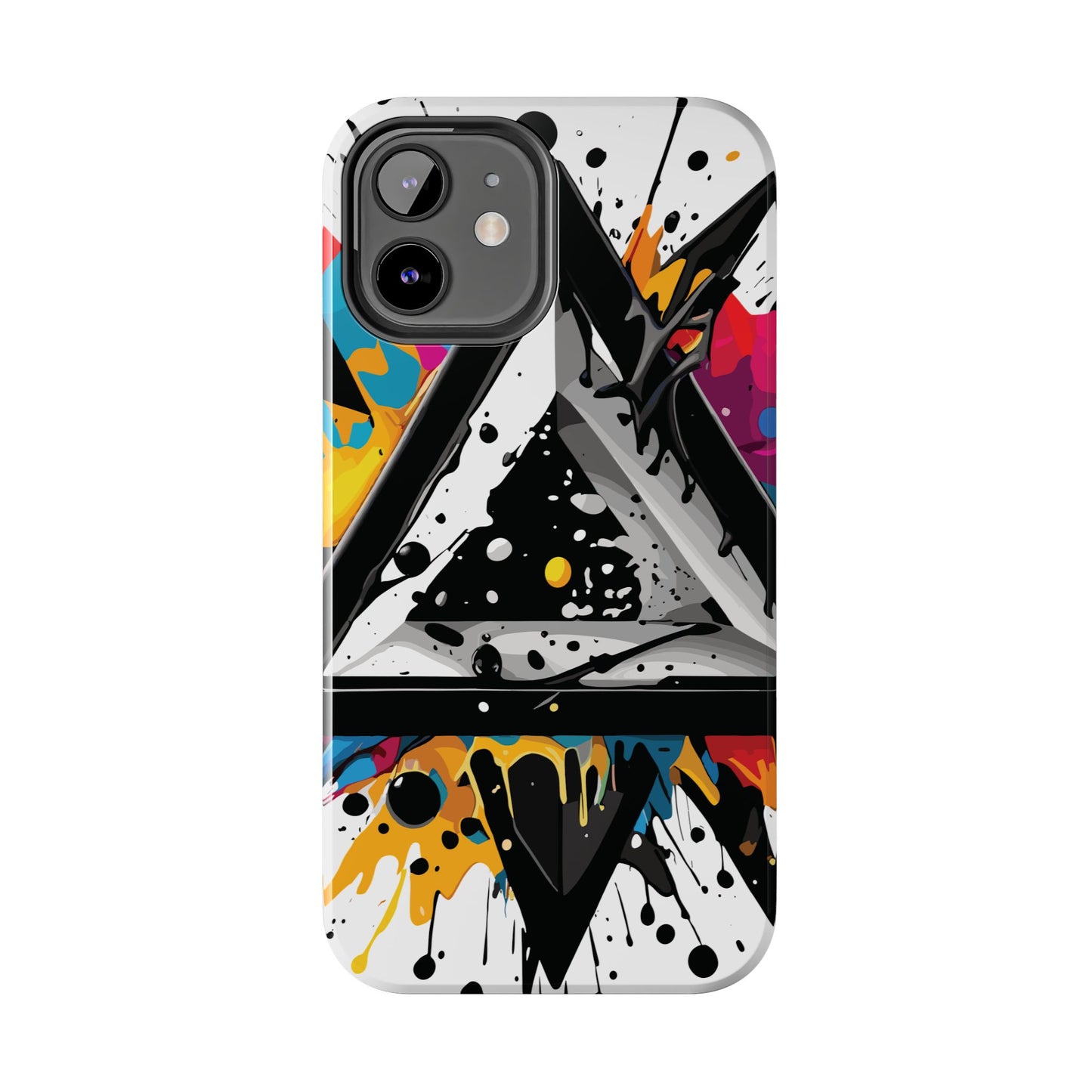 Abstract Triangles Phone Case – Bold, Impact-Resistant Protection