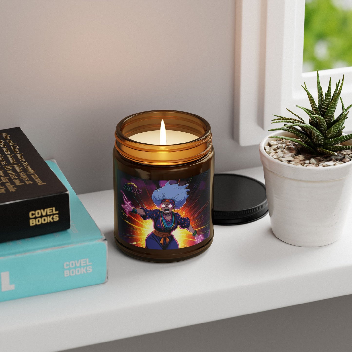 Annie Mae Anime Scented Soy Candle (Amber Jar) – Serenity in Every Flame